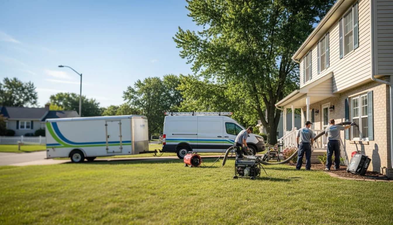 Flooded Basement Restoration And Cleanup With Repair in Ottawa Lake, MI near me